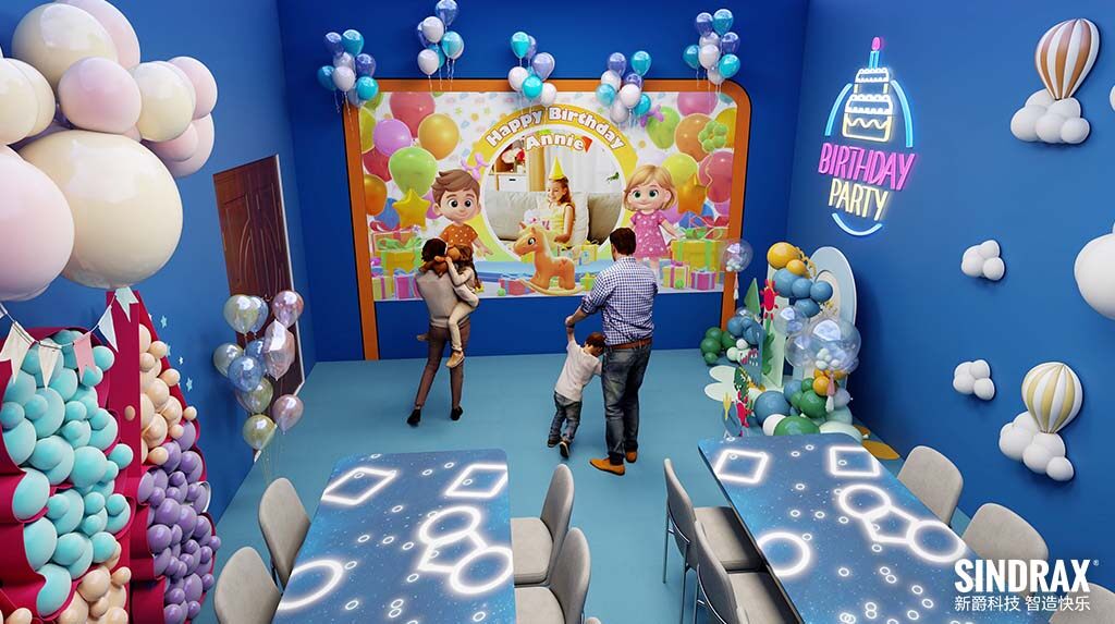 PartyDrax Interactive wall and floor projections