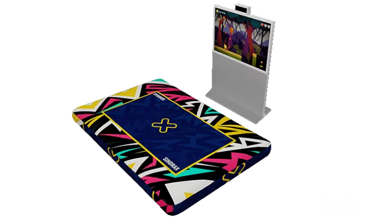 Crazy Trampoline interactive trampoline game setup