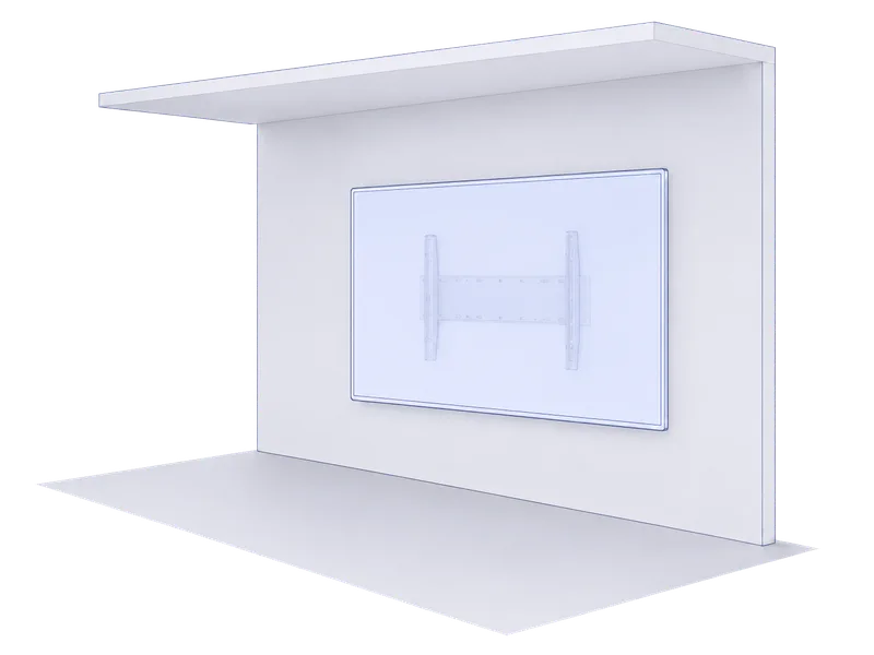 PartyDrax – 86-Inch Display Configuration PartyDrax 86-inch display configuration for a commercial party room